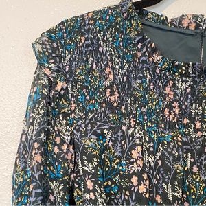 Loft Floral Long-sleeve Dress